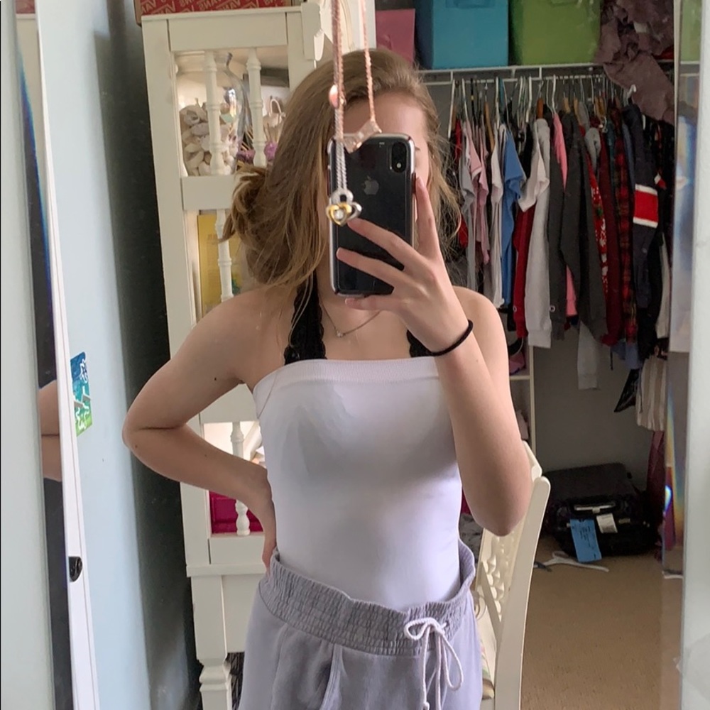 white tube top